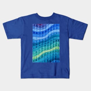 Blue stripes Kids T-Shirt